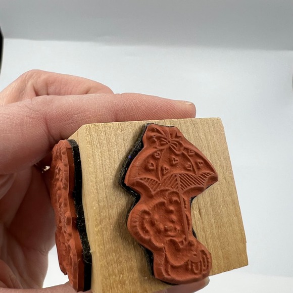 Vintage Lot Rubber Stamps Paper Crafts 14 Pieces Junk Journaling - Picture 11 of 11